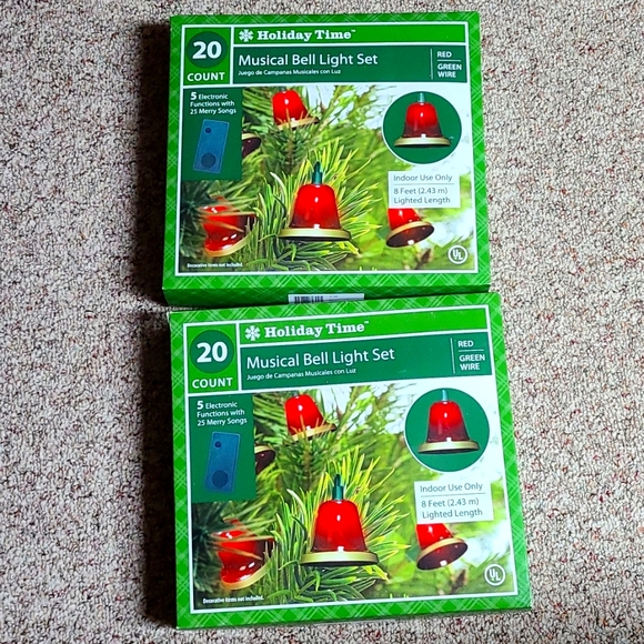 Holiday Time Other - NIB 2 MUSICAL BELLS LIGHT SETS
